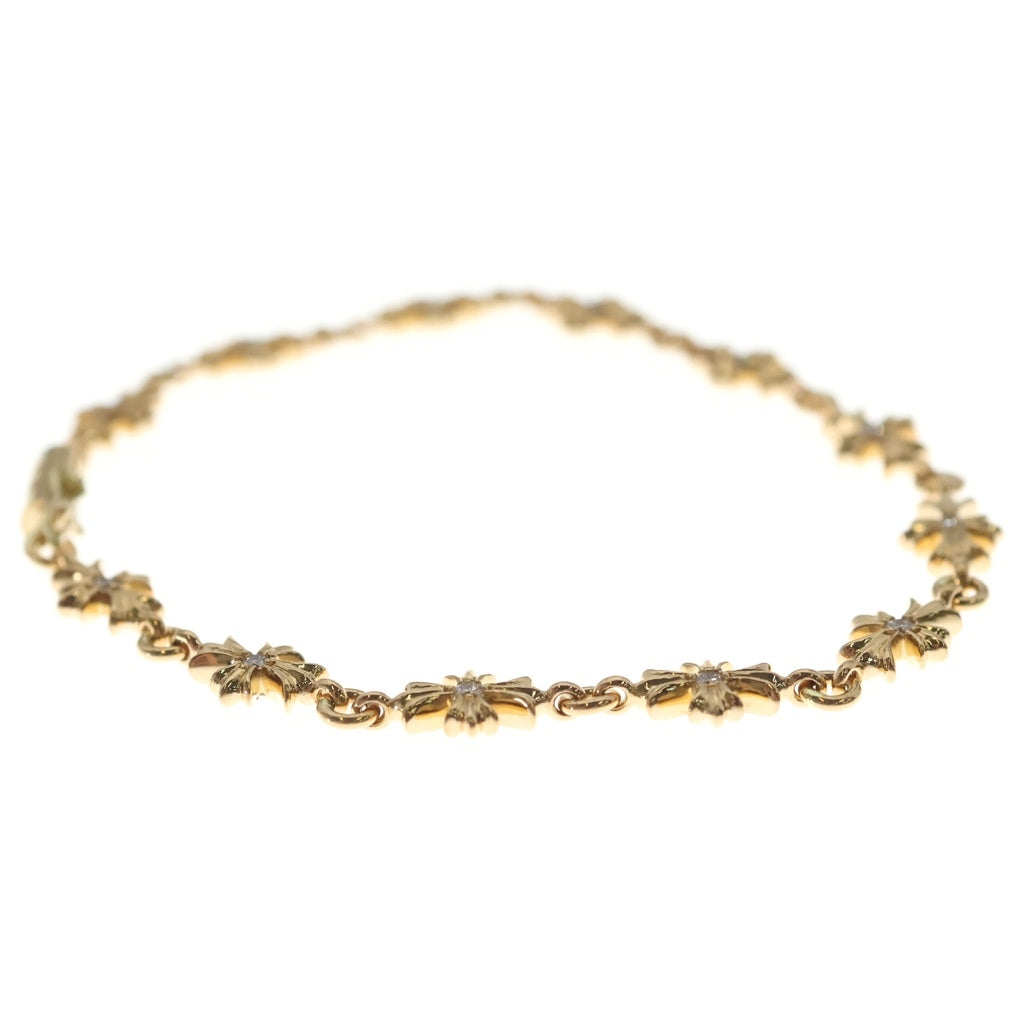 CHROME HEARTS(クロムハーツ) 22K TNY E CH PLS P/DIA タイニーE CHプラス ブレスレット PAVEダイヤ ゴールド BCA026