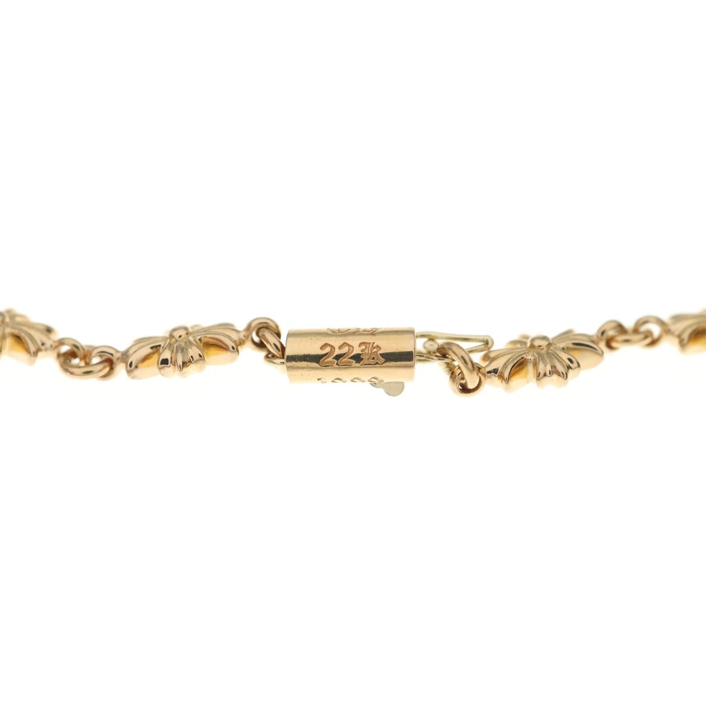 CHROME HEARTS(クロムハーツ) 22K TNY E CH PLS タイニーE CHプラス ブレスレット ゴールド BCA027