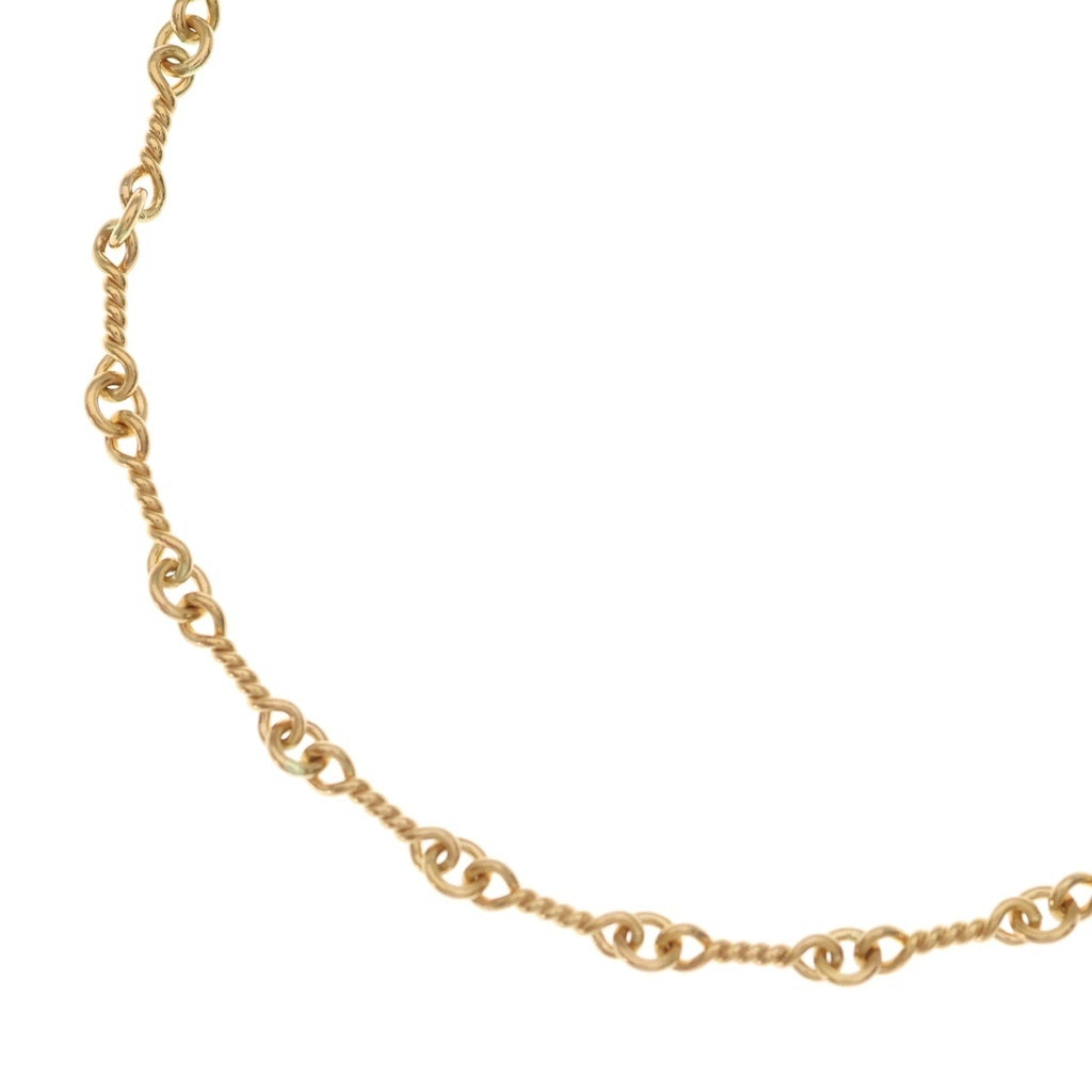 CHROME HEARTS(クロムハーツ) 22K NECKCHAIN T24 ツイストチェーンネックレス 24inch ゴールド