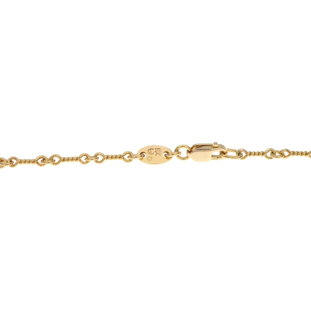 CHROME HEARTS(クロムハーツ) 22K NECKCHAIN T24 ツイストチェーンネックレス 24inch ゴールド