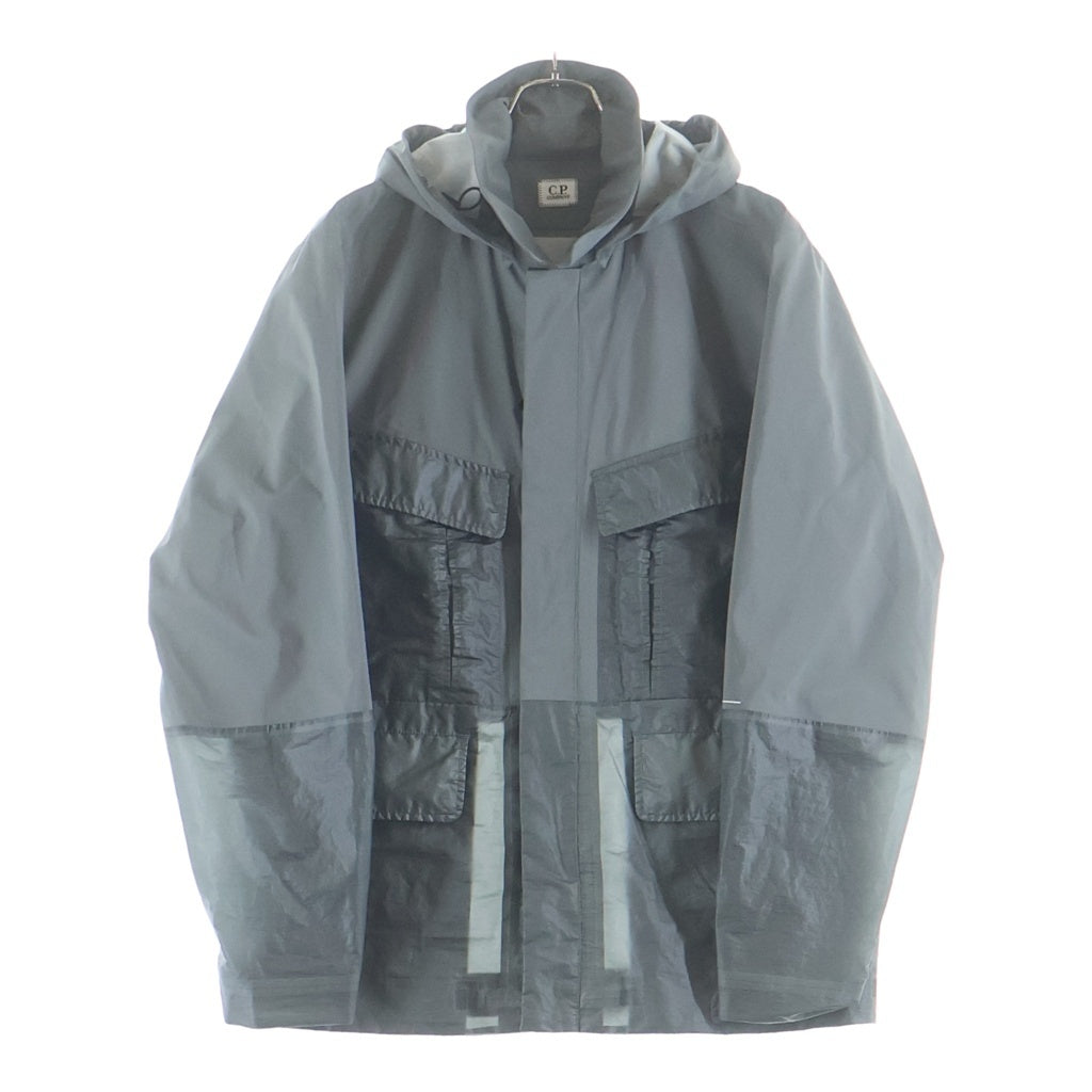 C.P. Company(シーピーカンパニー) 21AW GOOGLE JACKET ゴーグル付 フーデッドナイロンジャケット グレー 11CMOW160A 005967M