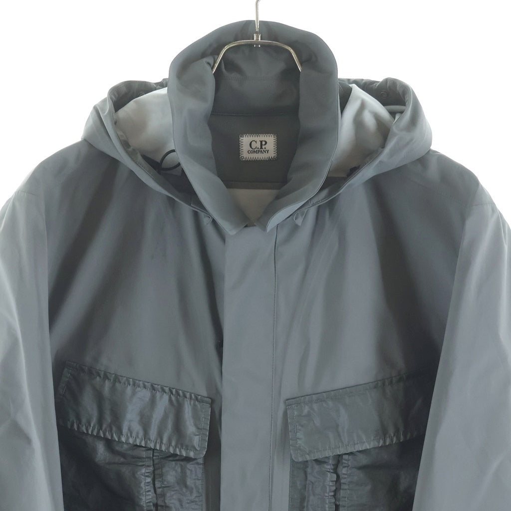 C.P. Company(シーピーカンパニー) 21AW GOOGLE JACKET ゴーグル付 フーデッドナイロンジャケット グレー 11CMOW160A 005967M