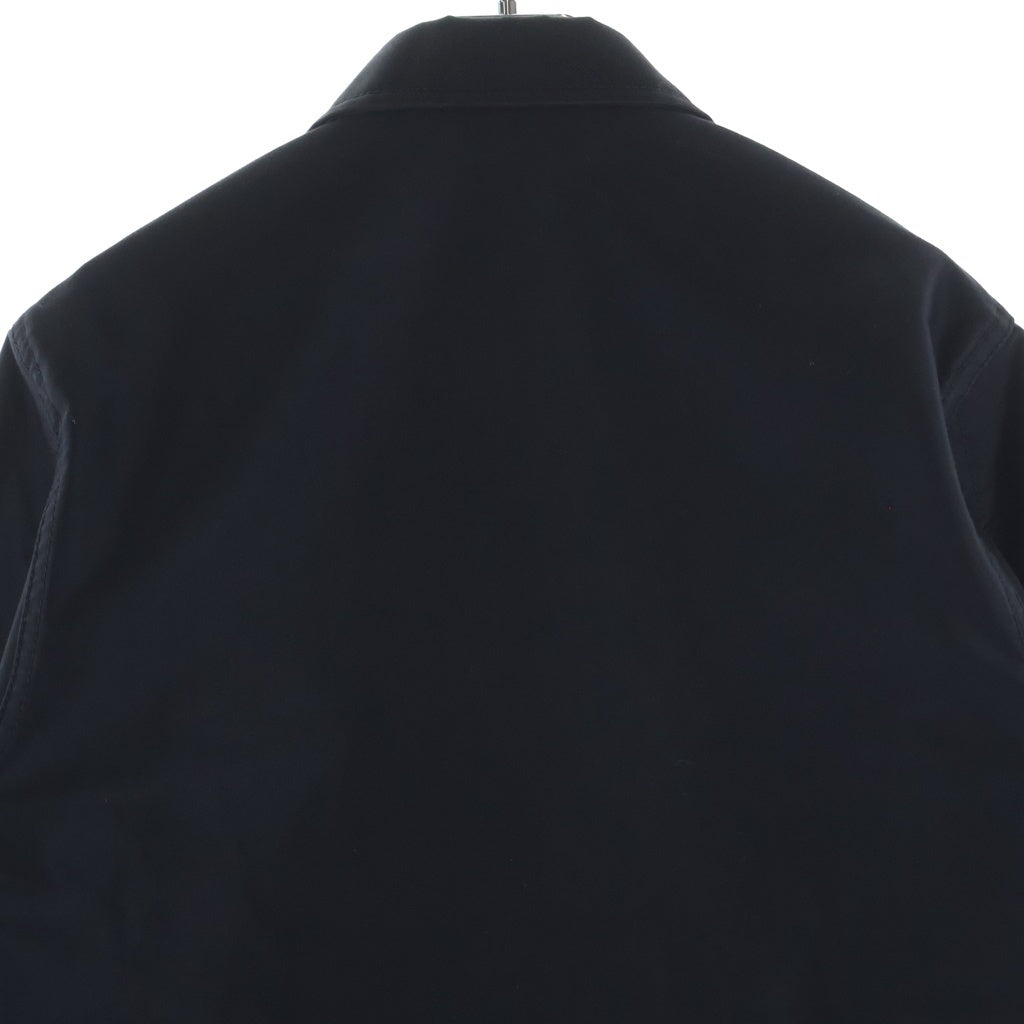 JIL SANDER(ジルサンダー) 2 POCKET MILITARY OVERSHIRT 2ポケット ミリタリー コットンツイル 長袖オーバーシャツ ブラック JSMS740526 MS24100011
