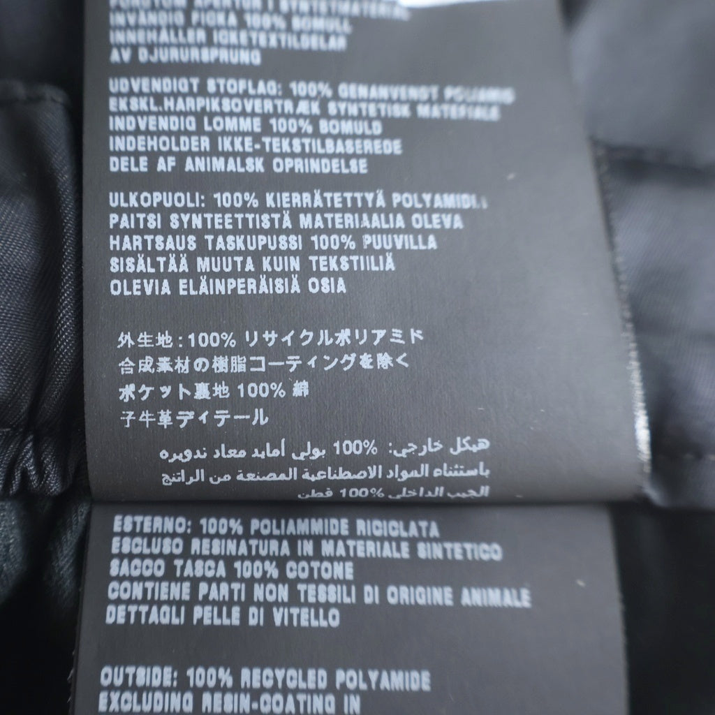 PRADA(プラダ) 21SS RE-NYLON 三角ロゴプレート サイドポケットデザイン ナイロンイージーパンツ ブラック SPH140 S212 1WQ8