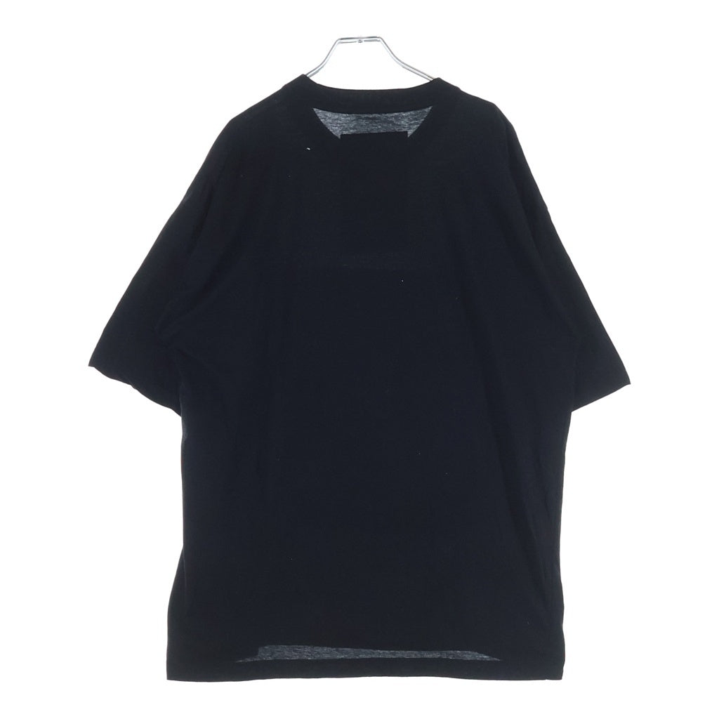 PRADA(プラダ) 20SS ZIPPED GABARDINE POCKET TEE フロント三角ロゴプレート ギャバジンポケット付 Tシャツ 半袖クルーネックカットソー ブラック UJN537 S191 1S9T