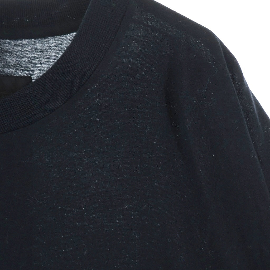 PRADA(プラダ) 20SS ZIPPED GABARDINE POCKET TEE フロント三角ロゴプレート ギャバジンポケット付 Tシャツ 半袖クルーネックカットソー ブラック UJN537 S191 1S9T