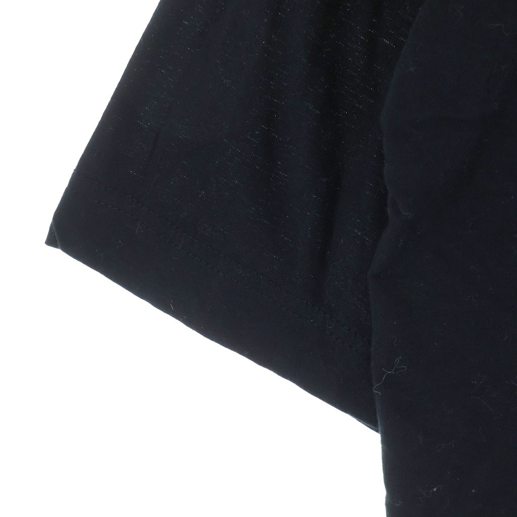 PRADA(プラダ) 20SS ZIPPED GABARDINE POCKET TEE フロント三角ロゴプレート ギャバジンポケット付 Tシャツ 半袖クルーネックカットソー ブラック UJN537 S191 1S9T