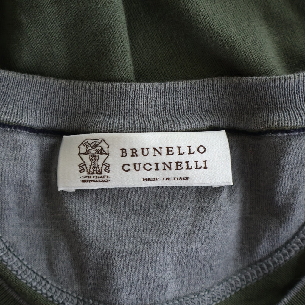 BRUNELLO CUCINELLI(ブルネロクチネリ) エルボーステッチ Vネック