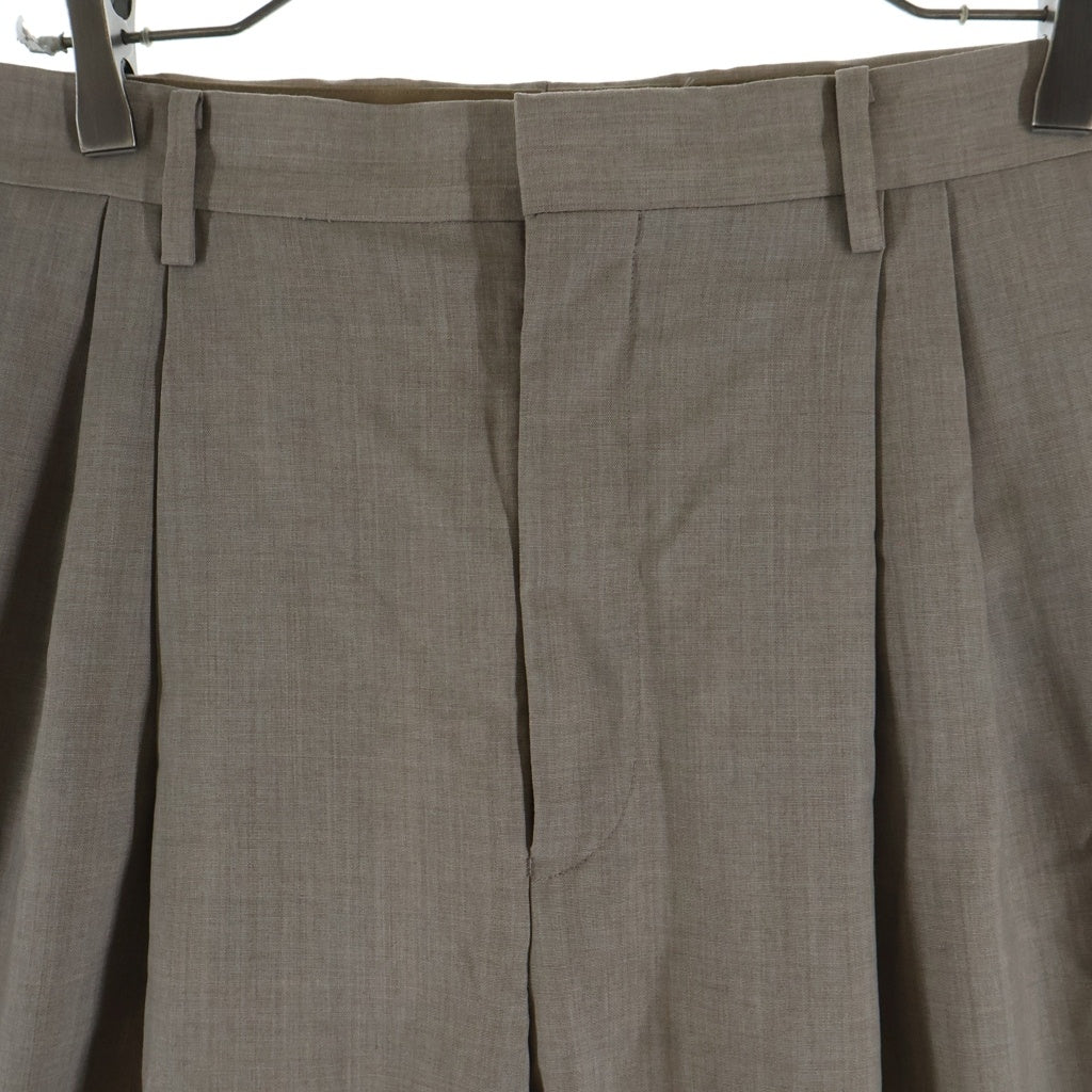 AURALEE(オーラリー) 21SS WASHABLE WOOL TROPIC ウォッシャブル トロピカルクロス ウール パンツ ベージュ A21SP02WH