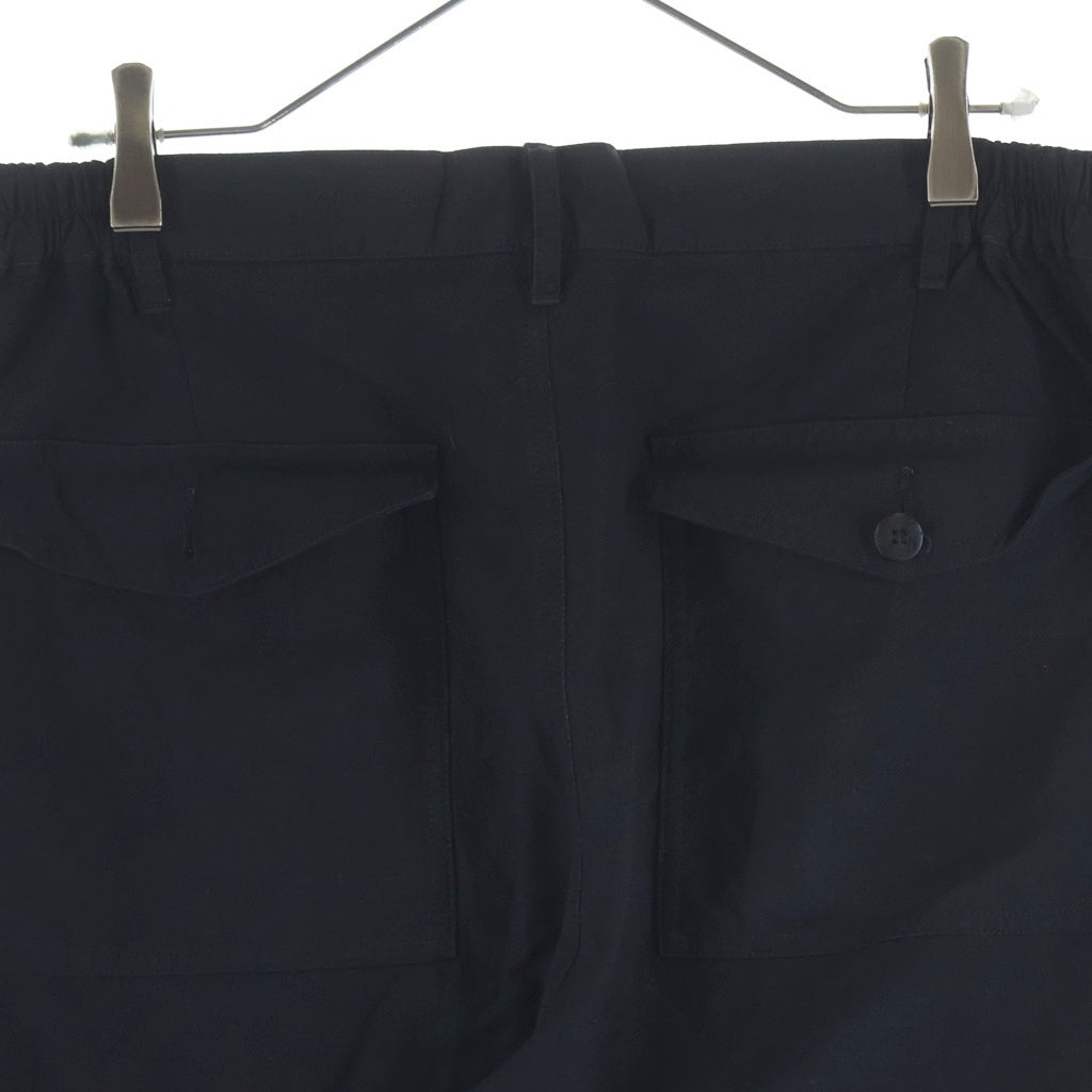 VISVIM ヴィスヴィム 22AW CAROLL PANT 変形ポケット キャロルパンツ ウールリネンイージーパンツ ブラック 0122205008011 VISVIM(ヴィスヴィム) 22AW CAROLL PANT 変形ポケット キャロルパンツ