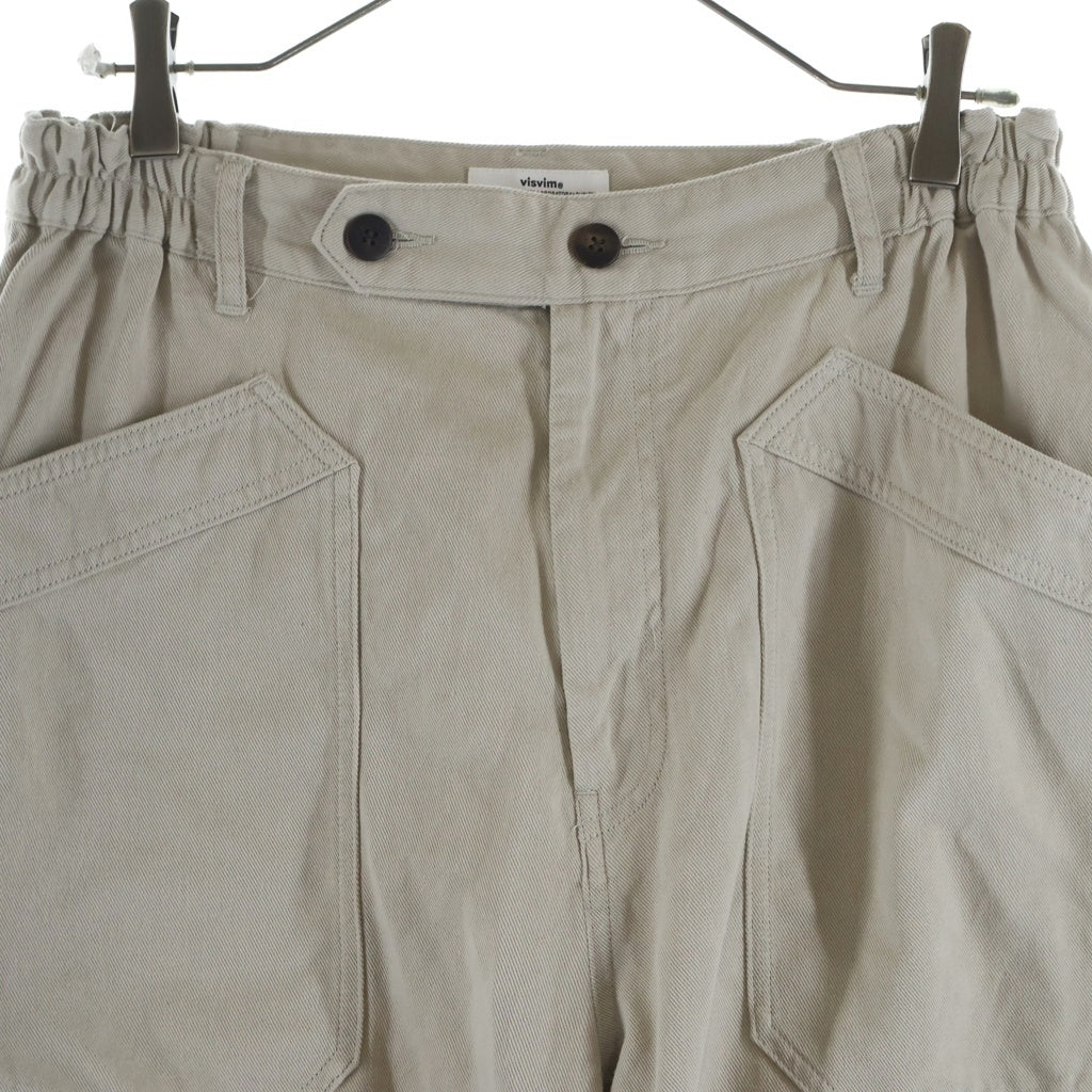 VISVIM(ヴィスヴィム) 26SS CAROLL PANT 変形ポケット キャロルパンツ コットンイージーパンツ アイボリー 0126105008011