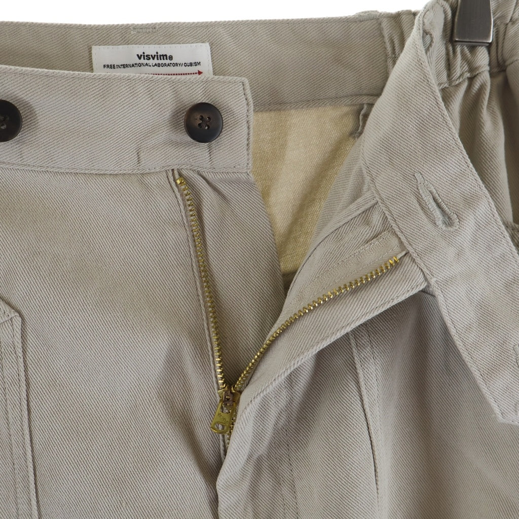 VISVIM(ヴィスヴィム) 26SS CAROLL PANT 変形ポケット キャロルパンツ コットンイージーパンツ アイボリー 0126105008011