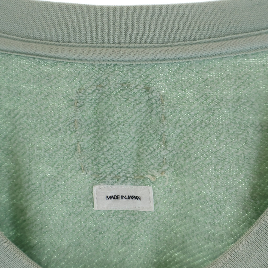 VISVIM(ヴィスヴィム) 22SS AMPLUS SWEAT S/S CRASH アンプラス クラッシュ加工 半袖クルーネックスウェットトレーナー 0122105010013