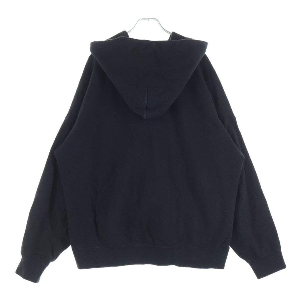 VISVIM(ヴィスヴィム) 25SS JUMBO SB HOODIE F.Z. ICT限定 胸プリント ジップアップスウェットパーカー フーディー ブラック 0225905010002
