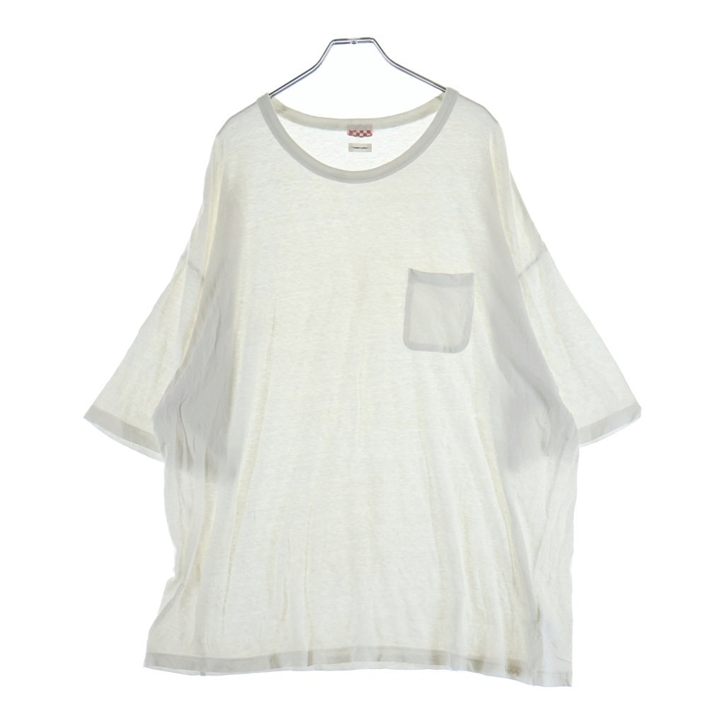 VISVIM(ヴィスヴィム) 25AW SUBLIG EX JUMBO 3-PACK S/S サブリグ エクストラジャンボ ポケットTシャツ 半袖クルーネックカットソー ホワイト 0125205009003