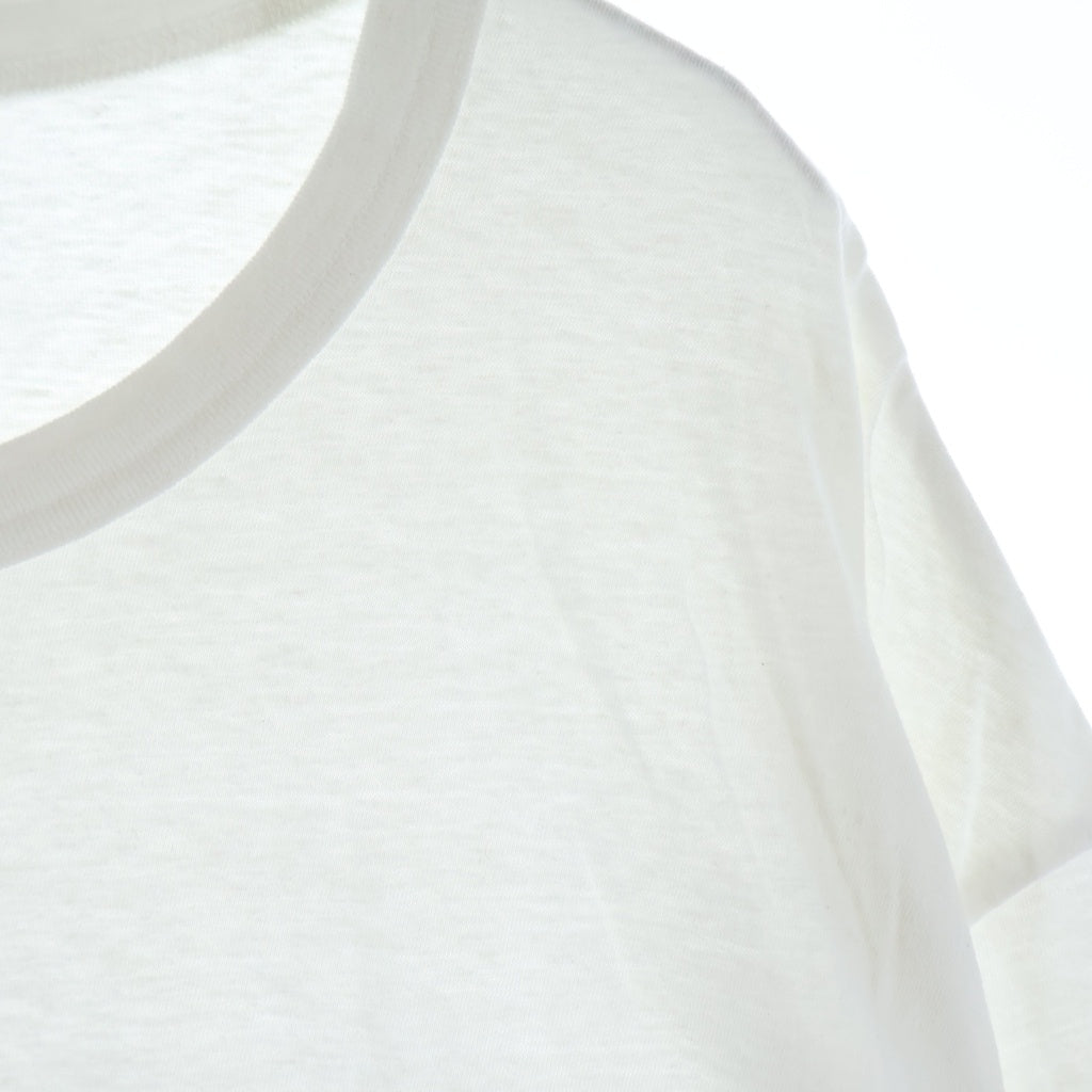 VISVIM(ヴィスヴィム) 25SS MOTORS CLUB JUMBO TEE S/S モータークラブ ジャンボ フロントプリントTシャツ 半袖クルーネックカットソー ホワイト 0125405010002