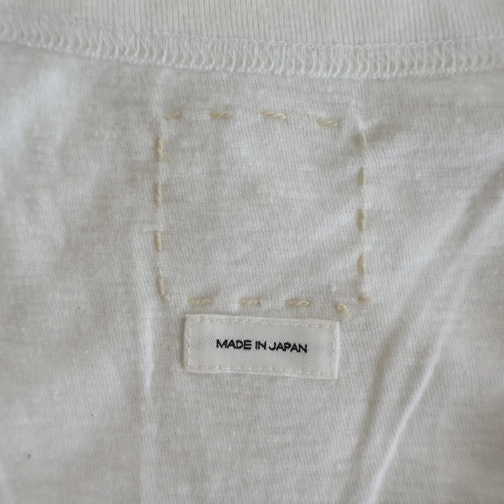 VISVIM(ヴィスヴィム) 25SS MOTORS CLUB JUMBO TEE S/S モータークラブ ジャンボ フロントプリントTシャツ 半袖クルーネックカットソー ホワイト 0125405010002