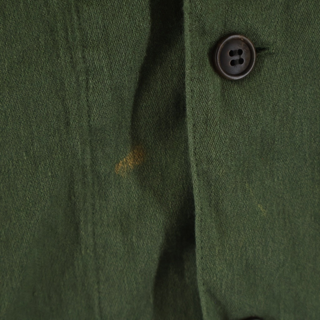 VISVIM(ヴィスヴィム) 24SS CANAAN L/S SHIRT リネンウール ミリタリーシャツジャケット カーキ 0124105011024