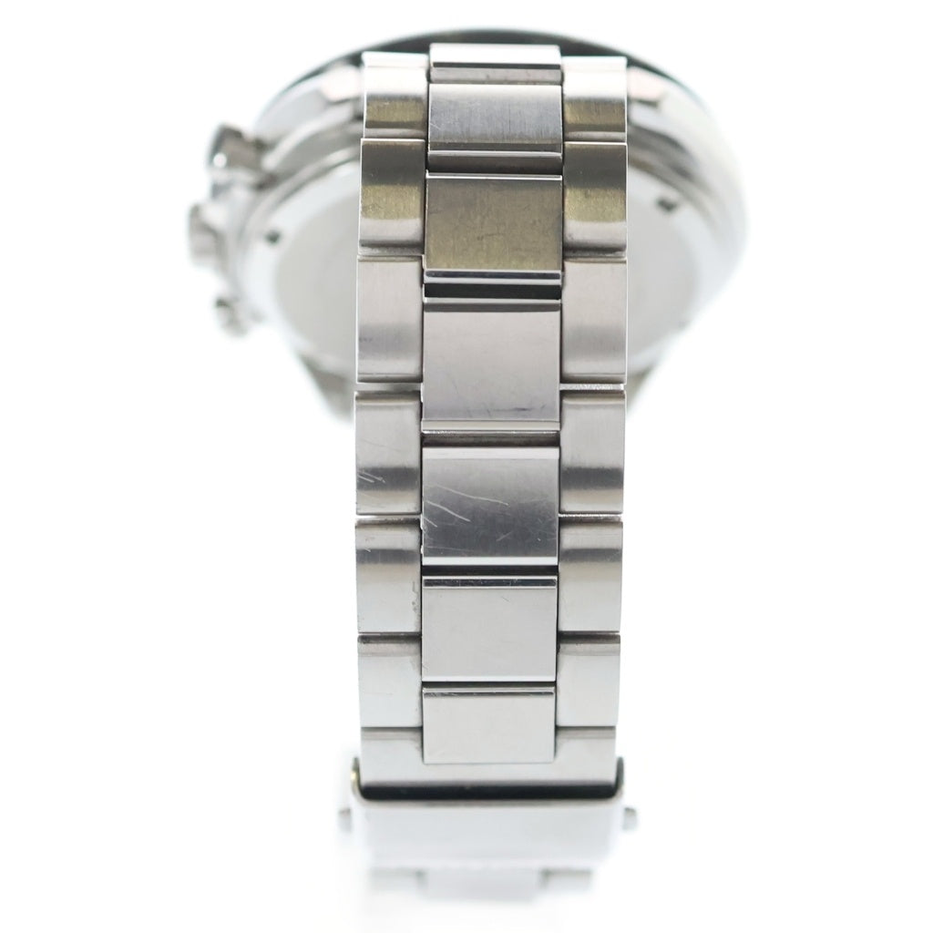 SEIKO(セイコー) 黒文字盤 クロノグラフ ステンレス 腕時計シルバー V175-0FA0