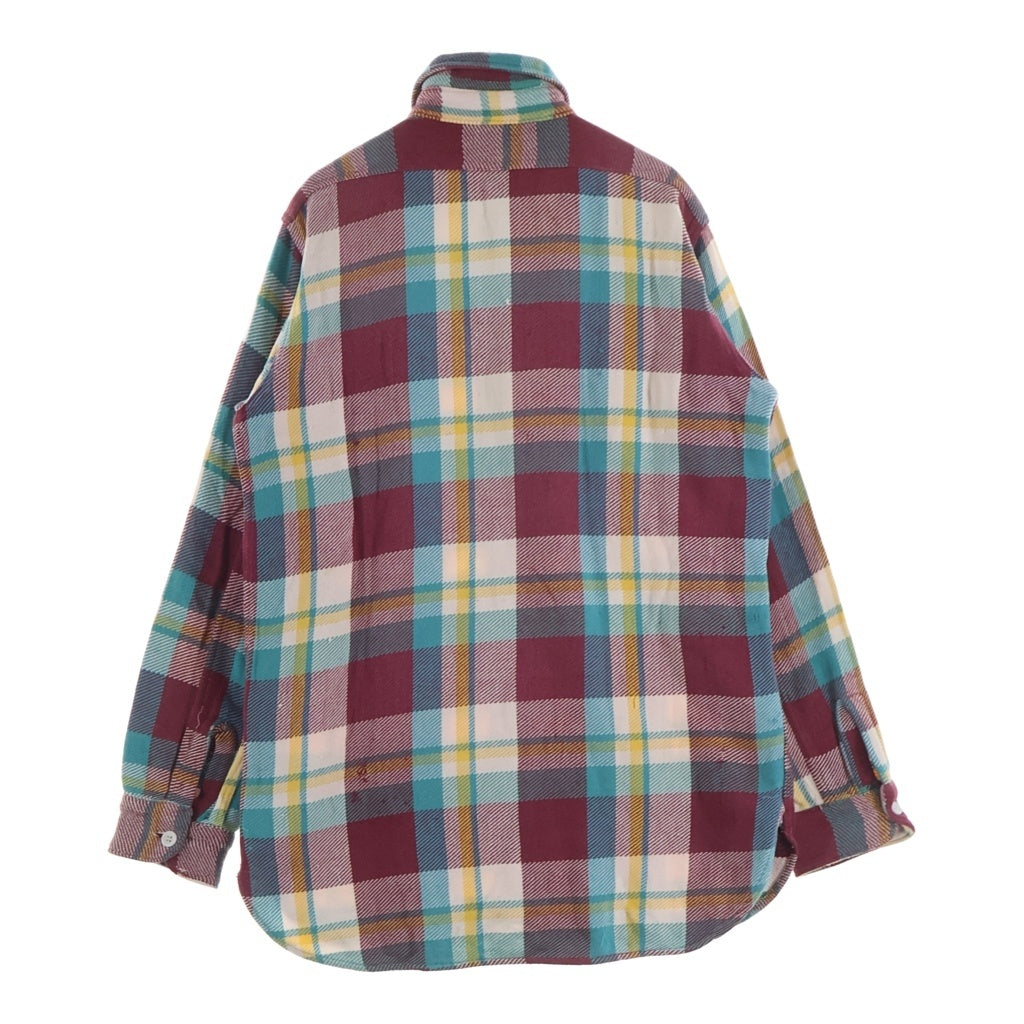 VINTAGE(ヴィンテージ) 50S VINTAGE PILGRIM ヴィンテージ ピルグリム チェック柄 レギュラーカラー長袖フランネルシャツ レッド
