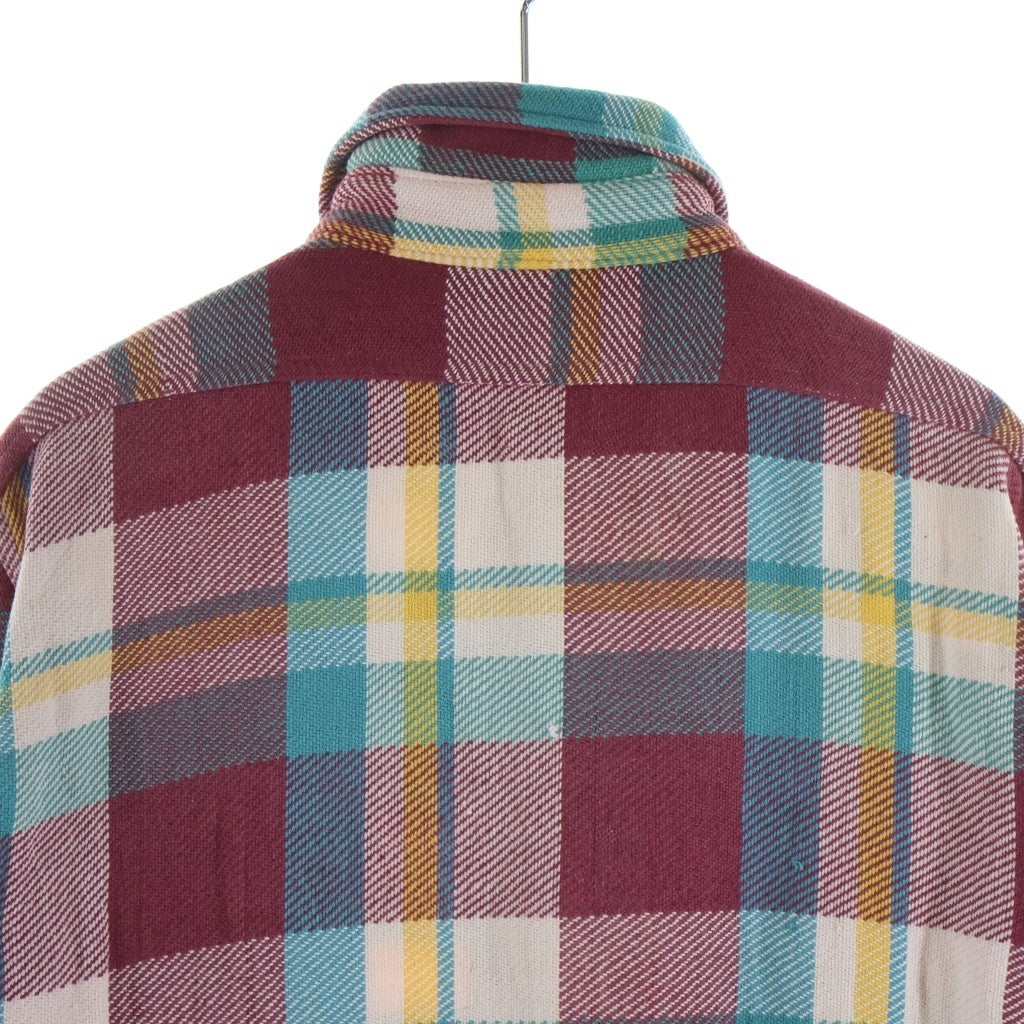 VINTAGE(ヴィンテージ) 50S VINTAGE PILGRIM ヴィンテージ ピルグリム チェック柄 レギュラーカラー長袖フランネルシャツ レッド