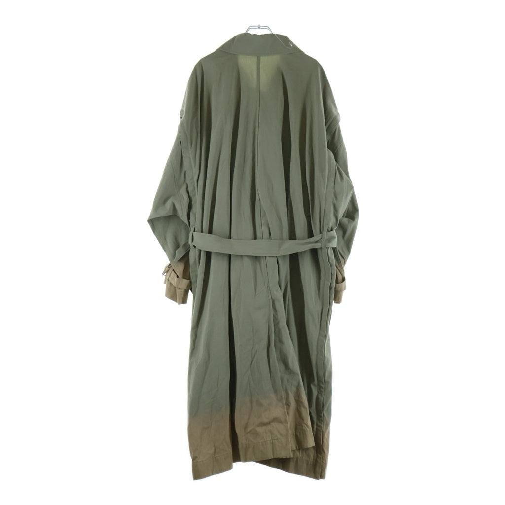 YOKE(ヨーク) 21SS DETACHABLE SLEEVES 11XL TRENCH COAT デタッチャブルスリーブ 11XL トレンチコート レディース カーキ YK21SS0198C