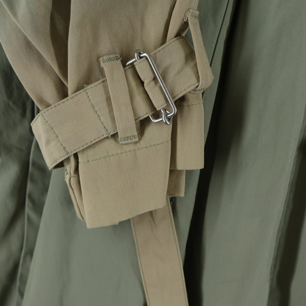 YOKE(ヨーク) 21SS DETACHABLE SLEEVES 11XL TRENCH COAT デタッチャブルスリーブ 11XL トレンチコート レディース カーキ YK21SS0198C