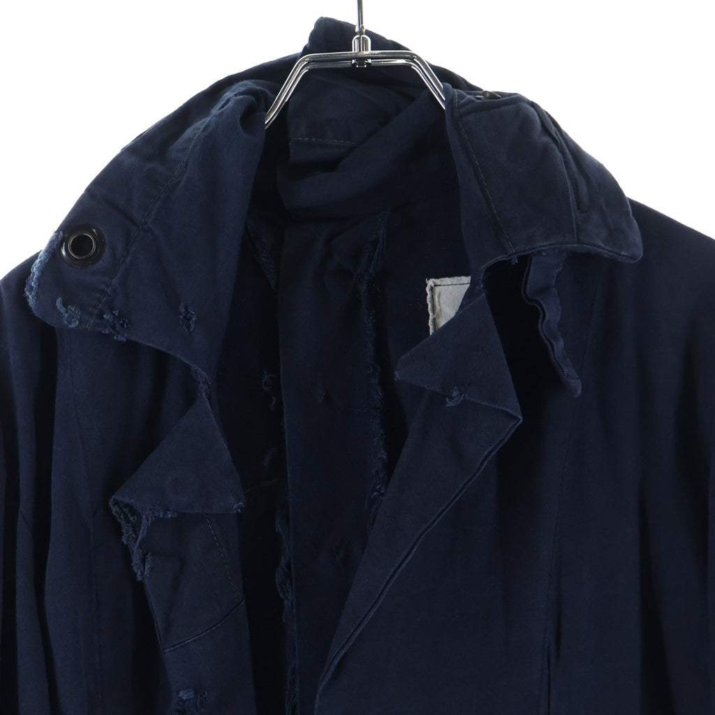 GREG LAUREN(グレッグローレン) THE NAVI TENT SPINE JKT USARMYテント スピン バック金ボタン ジャケット ネイビー