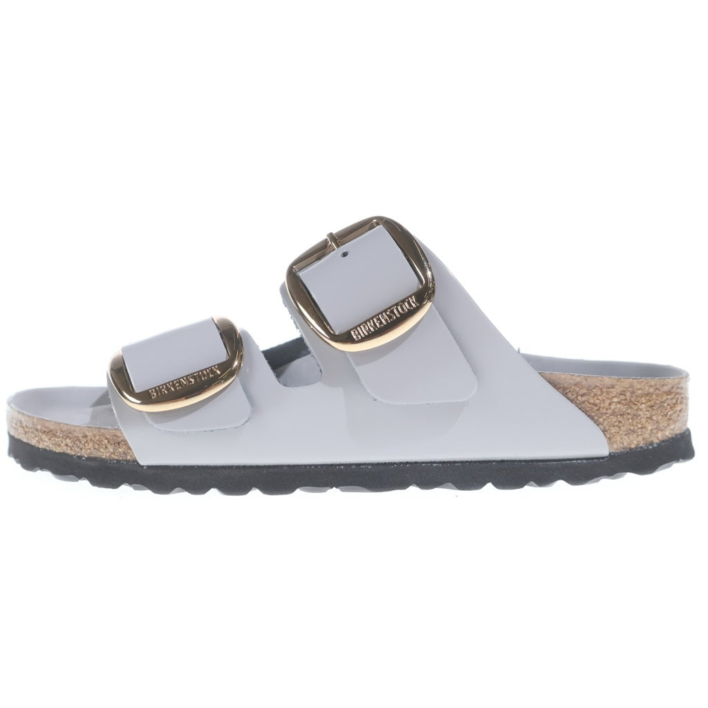 BIRKENSTOCK(ビルケンシュトック) ARIZONA BIG BUCKLE HEX アリゾナビックバックル 金具ゴールド レディース サンダル グレー 1029391