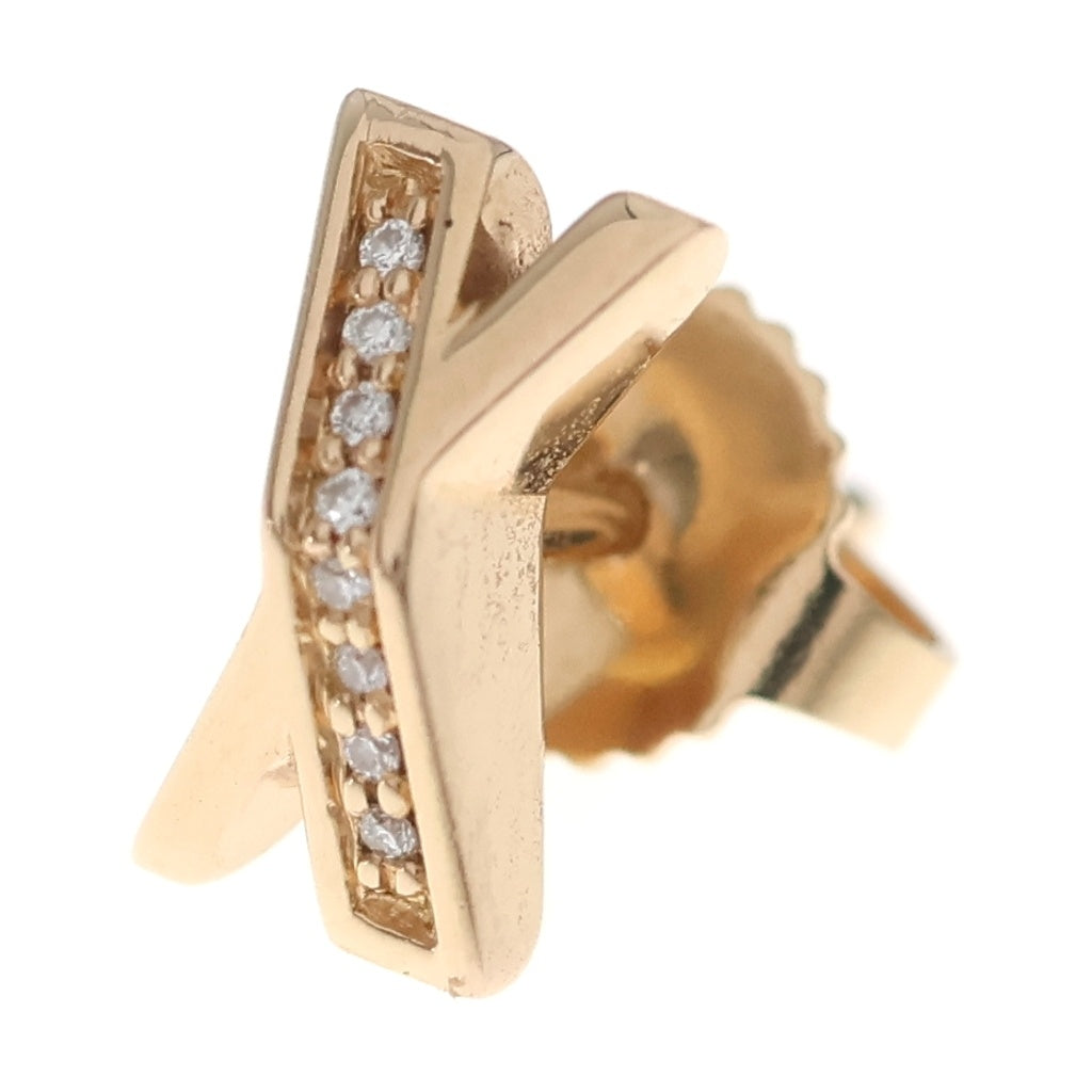 TIFFANY & Co.(ティファニー) ATLAS X DIAMOND EARRINGS アトラス X ダイヤモンド ピアス ピンクゴールド K18PG 片耳 レディース