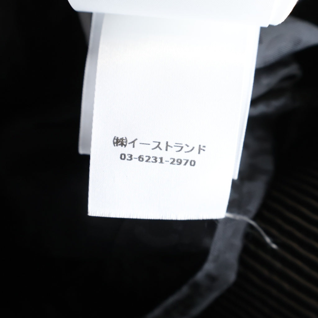 OFF-WHITE(オフホワイト) SKYLINE VARSITY LEATHER BOMBER JACKET スカイライン バーシティ 全面刺繍 レザー ボンバージャケット ブルゾン ブラック OMJA136S24LEA003