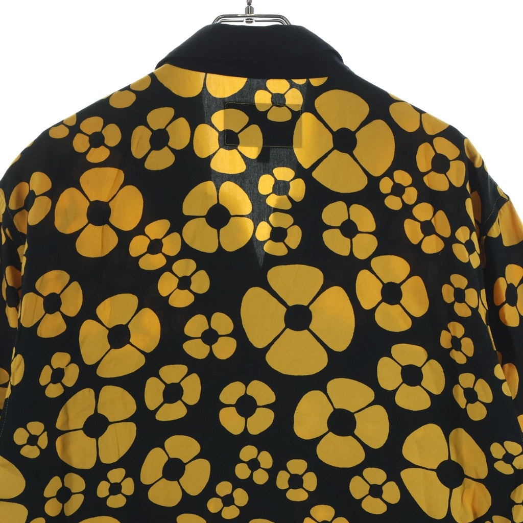 MARNI(マルニ) ×CARHARTT S/S MASTER SHIRT カーハート マスター レーヨン 総柄 半袖シャツ イエロー I031296