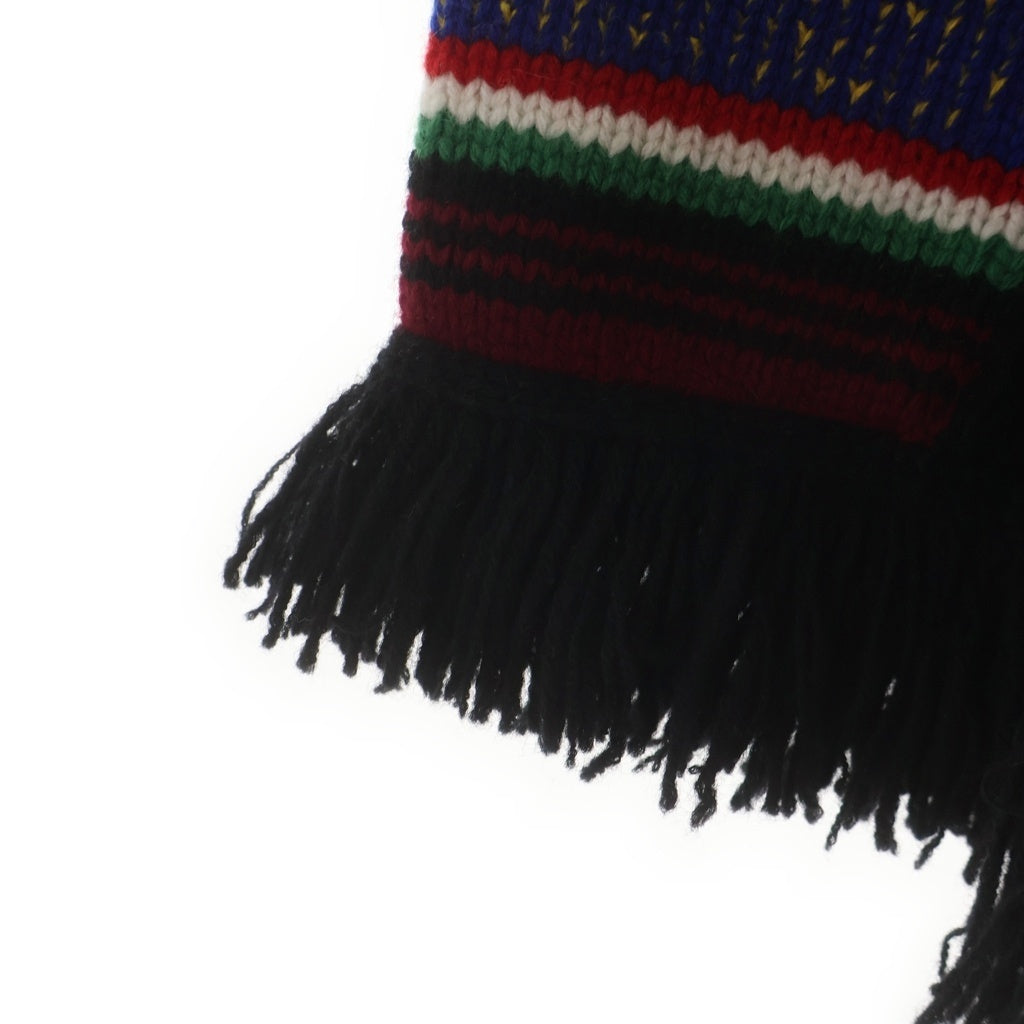 COMME des GARCONS JUNYA WATANABE MAN(コムデギャルソンジュンヤワタナベマン) 22AW AD2022 ラムウール天竺ボーダー クルーネックニットセーター マルチカラー WJ-N009