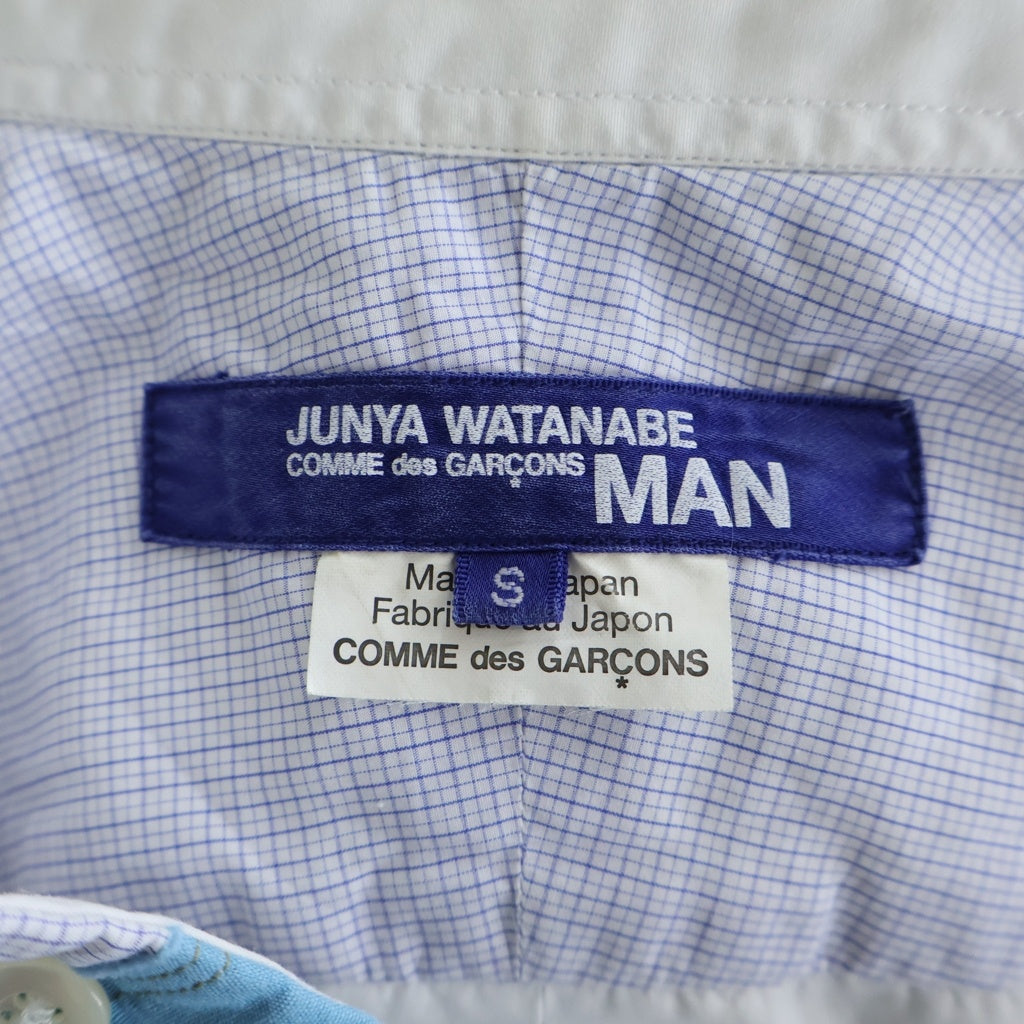 JUNYA WATANABE COMME des GARCONS(ジュンヤワタナベ コムデギャルソン) 16SS AD2015 パッチワーク コットン 半袖シャツ マルチカラー WQ-B015
