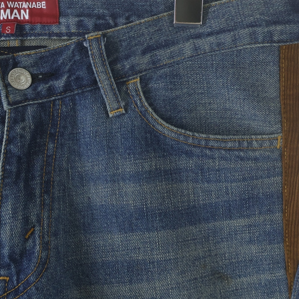 JUNYA WATANABE COMME des GARCONS(ジュンヤワタナベ コムデギャルソン) 22AW AD2022 ×LEVI'S ×PENDLETON リーバイス ペンドルトン パッチワーク ジップフライデニムパンツ インディゴ WJ-P203