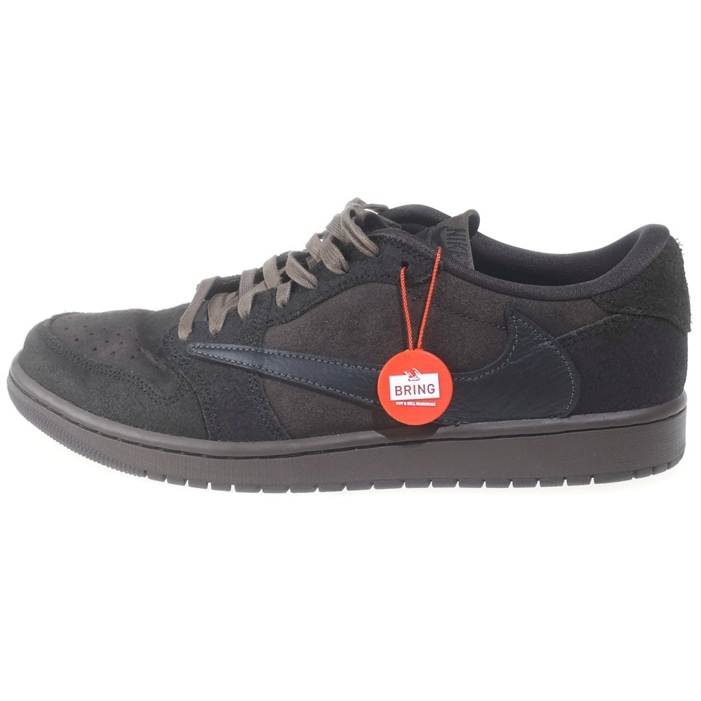 NIKE(ナイキ) ×TRAVIS SCOTT AIR JORDAN 1 LOW OG SP VELVET BROWN トラヴィススコット エアジョーダン 1 ベルベット ローカットスニーカー US11/29cm DM7866-202