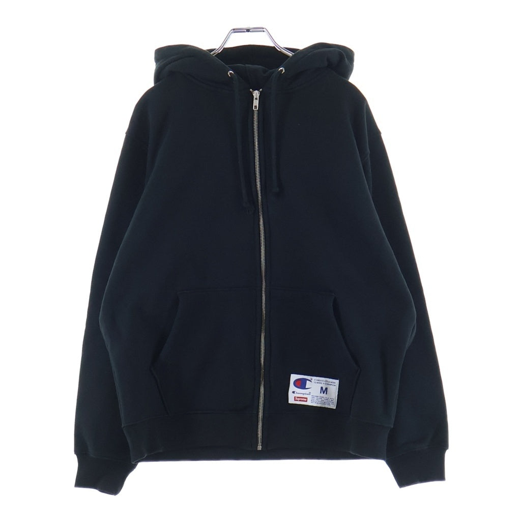 SUPREME(シュプリーム) 17AW ×CHAMPION Arc Logo Zip Up Sweat チャンピオン アーチロゴ ジップアップスウェットパーカー フーディー ブラック