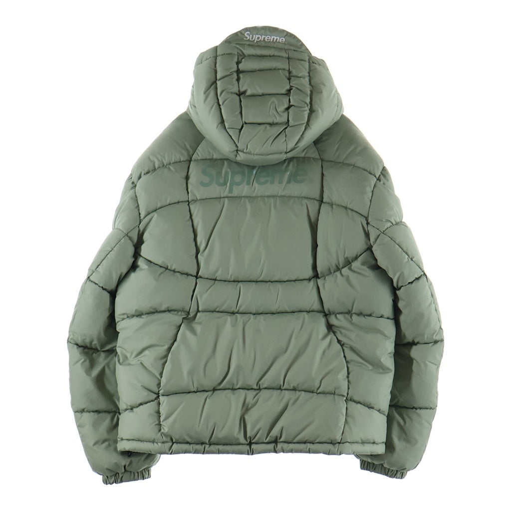 SUPREME(シュプリーム) 21AW Warp Hooded Puffy Jacket ワープ パフィー フーデッド中綿ジャケット カーキ