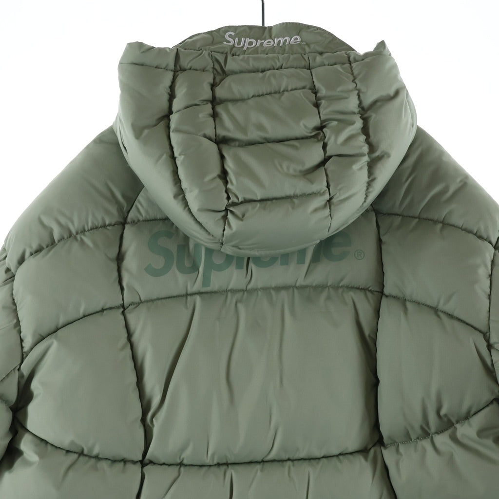 SUPREME(シュプリーム) 21AW Warp Hooded Puffy Jacket ワープ パフィー フーデッド中綿ジャケット カーキ