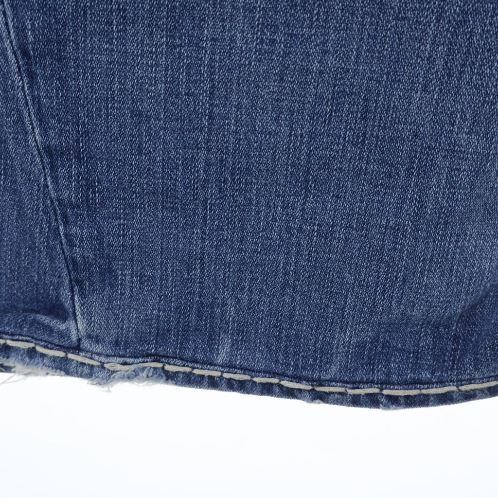 TRUE RELIGION(トゥルーレリジョン) JOEY SUPER T ジョーイ スーパー ステッチデザイン ジップフライ フレアデニムパンツ インディゴ