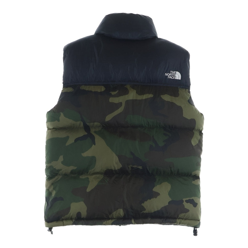 THE NORTH FACE(ザノースフェイス) NV NUPTSE VEST ヌプシ カモフラ ダウンベスト カーキ/ブラック ND91409