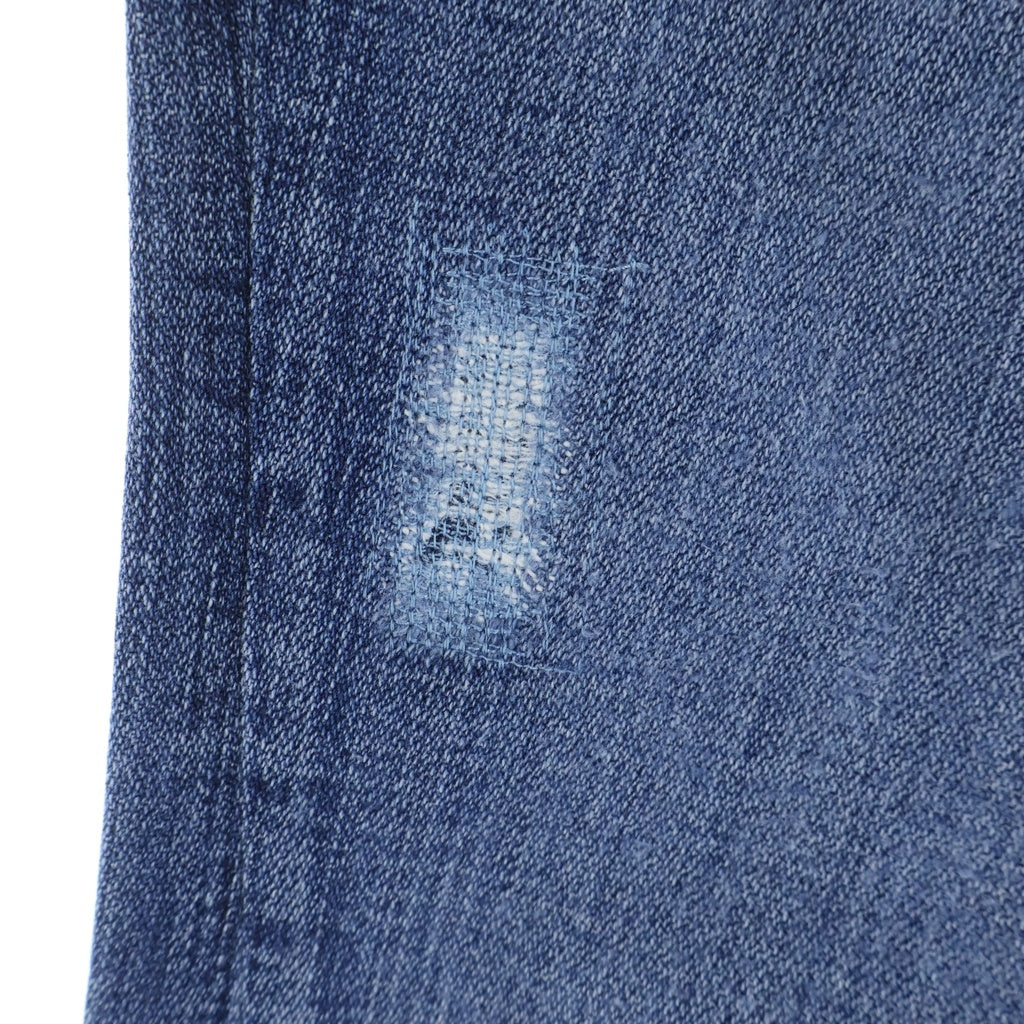 TRUE RELIGION(トゥルーレリジョン) RAINBOW JOEY ジョーイ レインボーステッチ ジップフライ フレアデニムパンツ インディゴ
