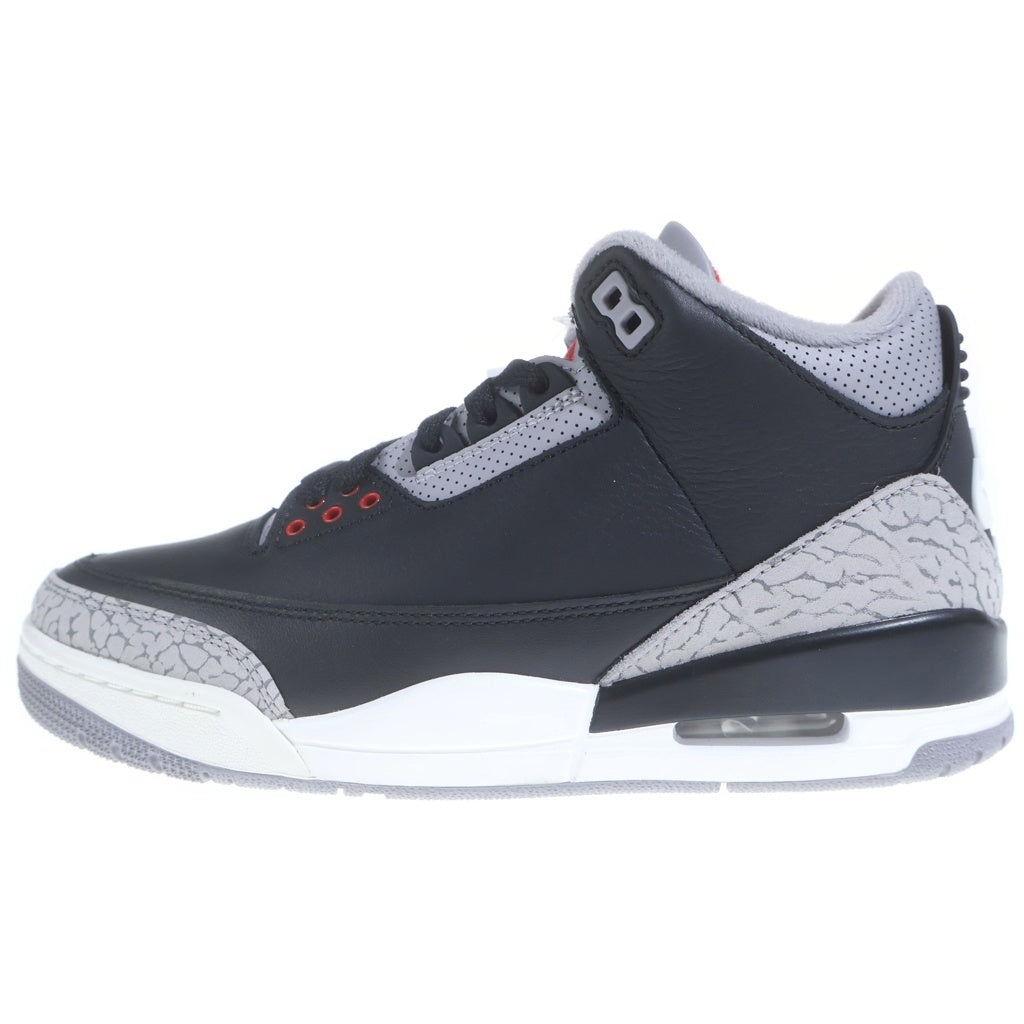 NIKE(ナイキ) AIR JORDAN3 RETRO BLACK CEMENT エアジョーダン3 レトロ ブラックセメント ハイカットスニーカー ブラック/グレー US7/25cm DN3707-010 レディース