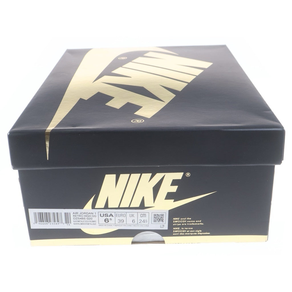NIKE(ナイキ) AIR JORDAN 1 RETRO HIGH OG PALOMINO エアジョーダン1 レトロ パロミノ ハイカットスニーカー レディース ブラウン/ブラック US6.5/24.5cm DZ5485-020