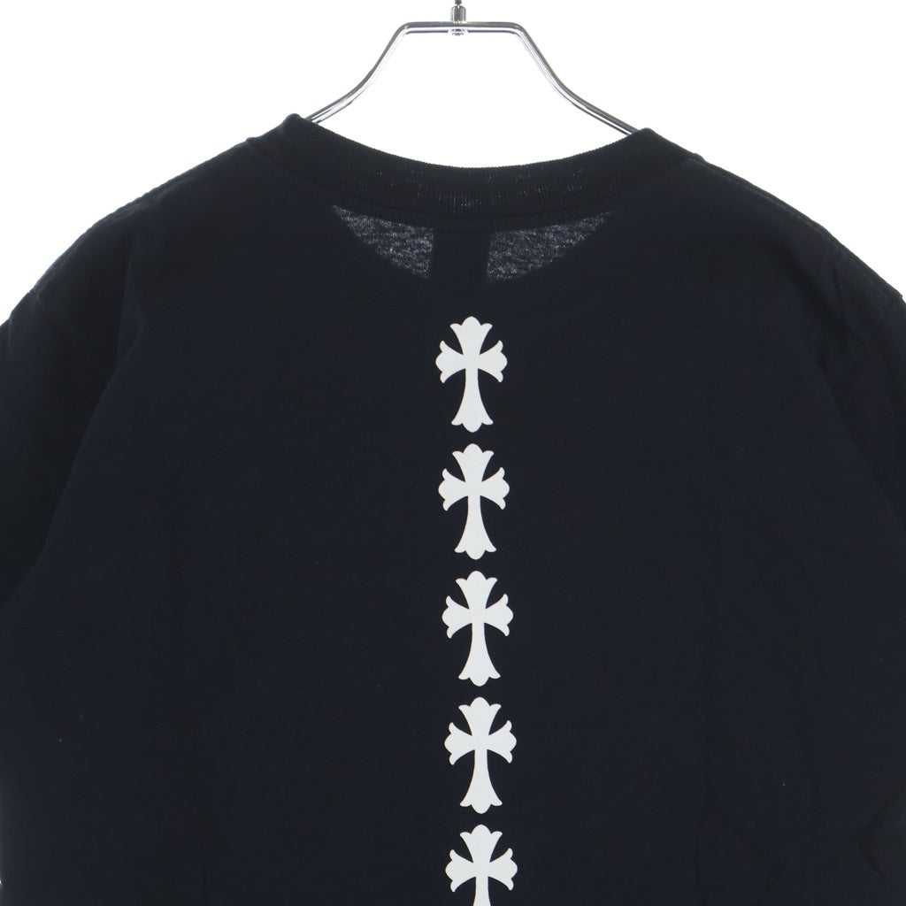 CHROME HEARTS(クロムハーツ) CH T-SHIRT TIRE TRACK トリプルクロス バックタイヤトラックライン クルーネック 半袖Tシャツ カットソー ブラック