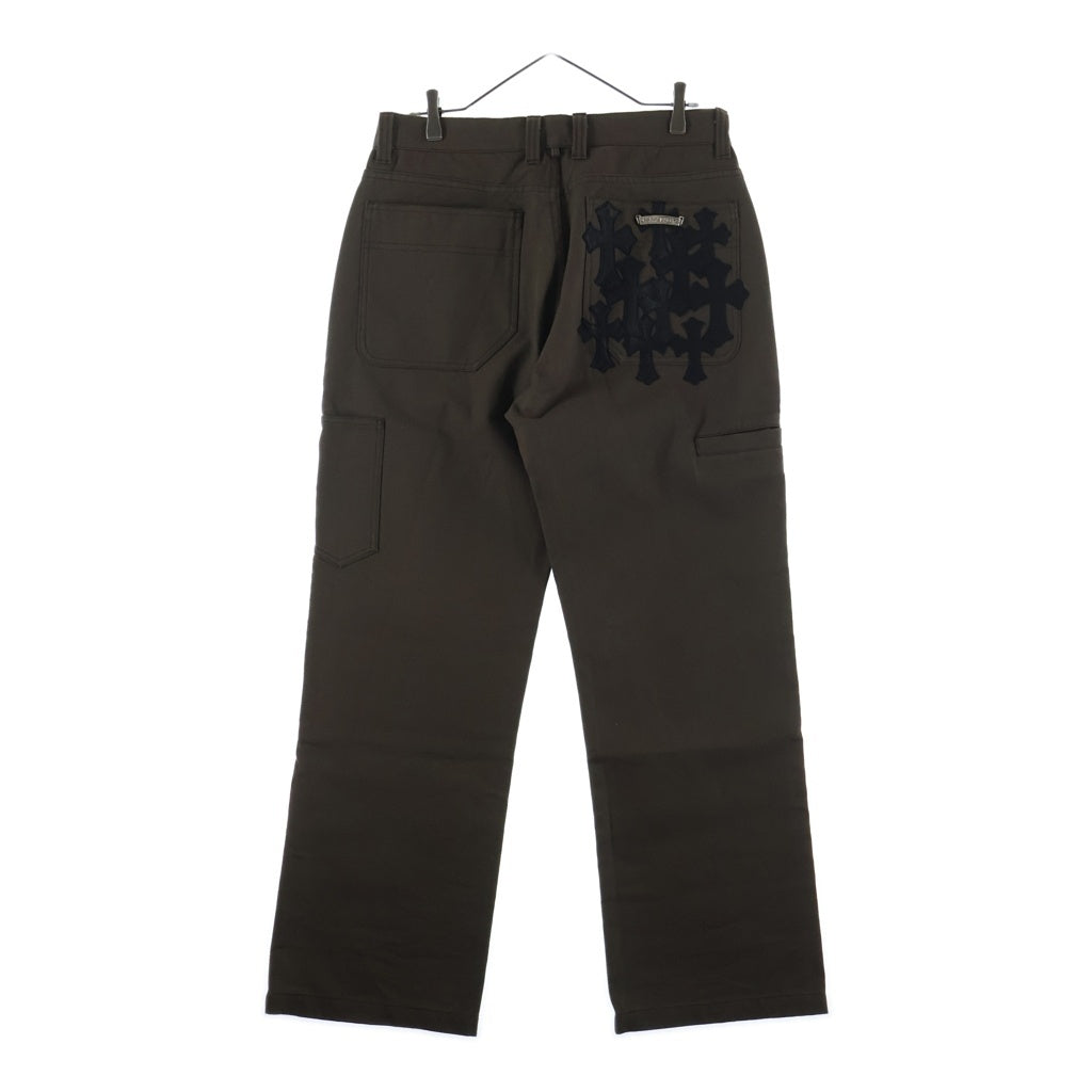CHROME HEARTS(クロムハーツ) CARPENTER CEMETERY CROSS PATCH セメタリークロスパッチ カーペンター ワイドパンツ カーキ