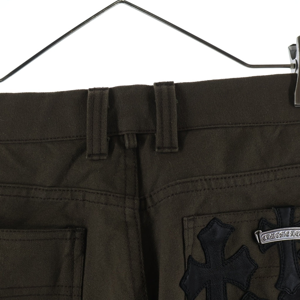 CHROME HEARTS(クロムハーツ) CARPENTER CEMETERY CROSS PATCH セメタリークロスパッチ カーペンター ワイドパンツ カーキ