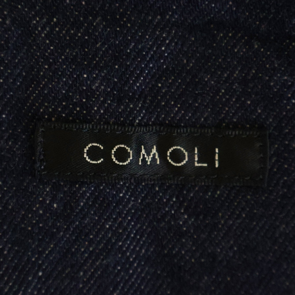 COMOLI(コモリ) 25SS NAVY DENIM JACKET 3B デニム テーラード ジャケット インディゴ B01-01023