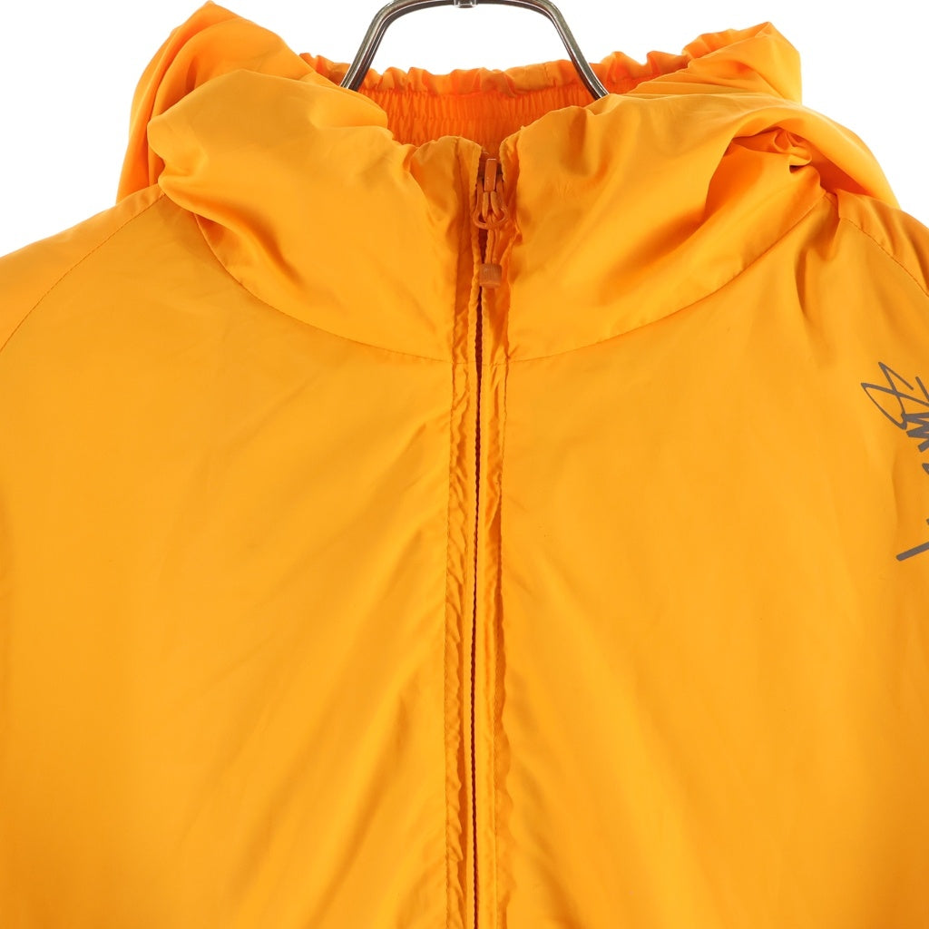 STUSSY(ステューシー) 中綿 フロントロゴ フードジップアップブルゾンジャケット オレンジ