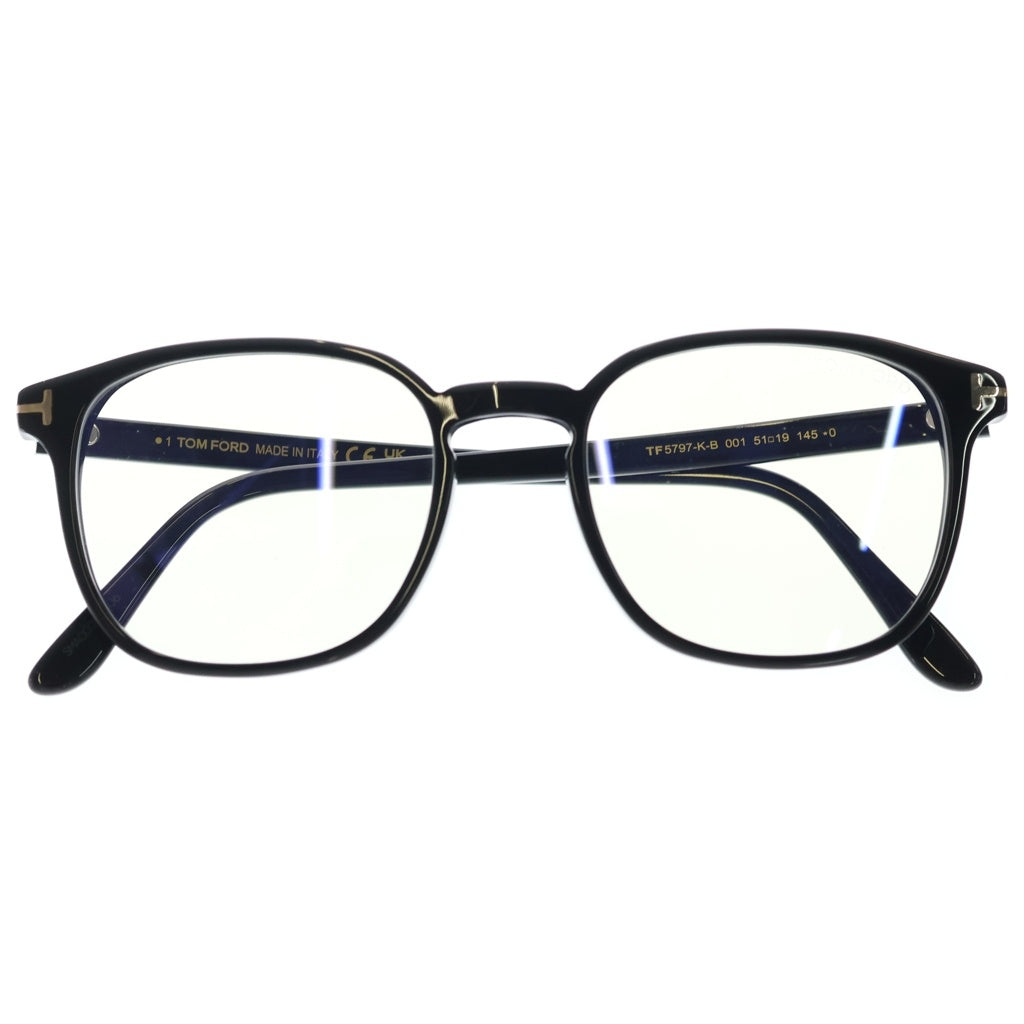 TOM FORD(トムフォード) TF5797-K-B アジアンフィット ウェリントンフレーム クリアレンズ サングラス メガネ ブラック